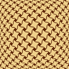 Abstract geometric pattern. A seamless vector background. Gold and brown ornament. Graphic modern pattern. Simple lattice graphic design