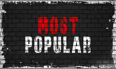 most popular,concept on black wall  © AKDIM_DESIGN
