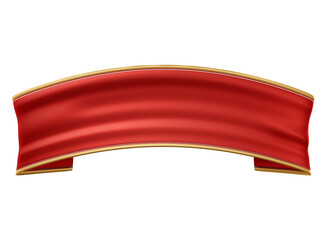 Red 3D ribbon