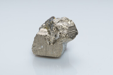 Raw crystalline pyrite (iron pyrite, fool's gold). Mineral pyrite from the group of sulfides. The...