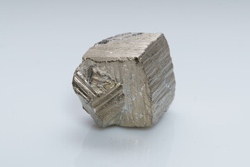 Raw crystalline pyrite (iron pyrite, fool's gold). Mineral pyrite from the group of sulfides. The...