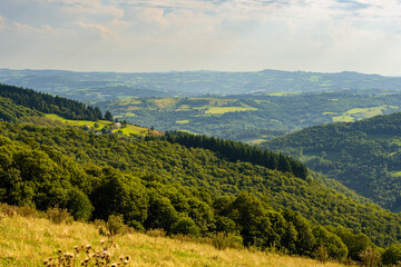 Vu sur la vallée du Dourdou, Aveyron, Occitanie, France