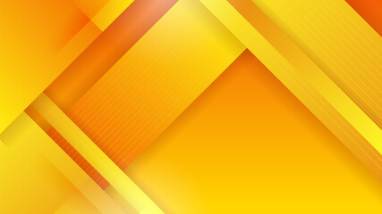 Abstract orange and yellow banner background