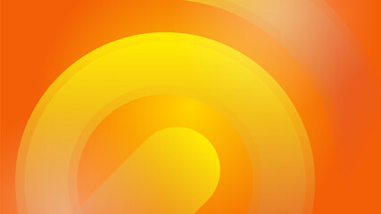 Abstract orange and yellow banner background