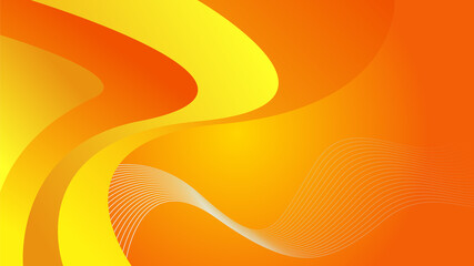 Abstract orange and yellow banner background