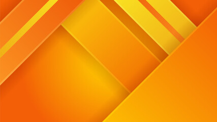 Abstract orange and yellow banner background