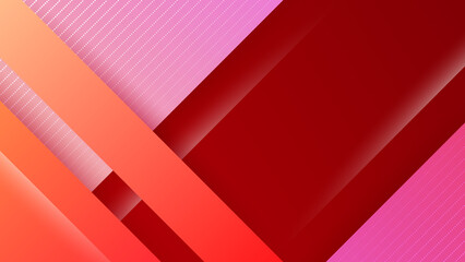Set of modern abstract gradient red orange colorful for design banner background. Vector illustration