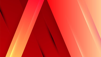 Set of modern abstract gradient red orange colorful for design banner background. Vector illustration