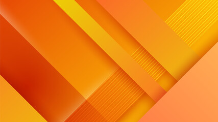 Abstract orange and yellow banner background