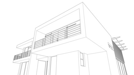 sketch of house