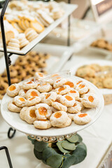 Apricot Cookies on Plate