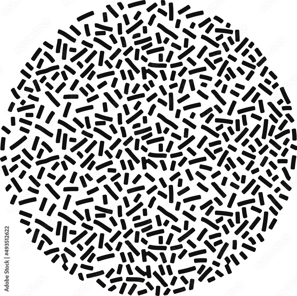 Poster hand drawn circle scribble textures, abstract round shape doodles. sketch pattern background scribbl