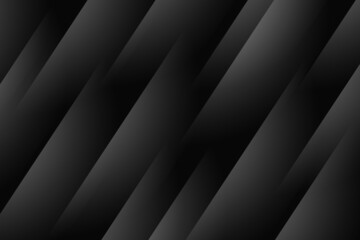Black abstract geometric background. Wallpaper business banner. Modern style backdrop.
