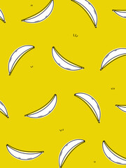 White banana pattern