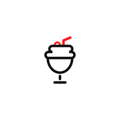 drink icon. drink outline icon. can be used for social media purposes, posters and others.