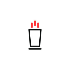 drink icon. drink outline icon. can be used for social media purposes, posters and others.