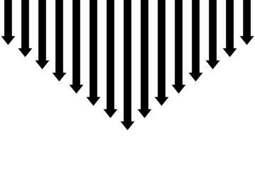 Arrow down set icon simple design