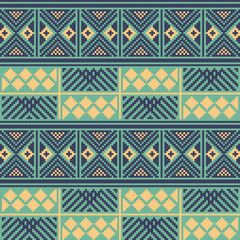 Ethnic pattern geometric colombian wayuu	
