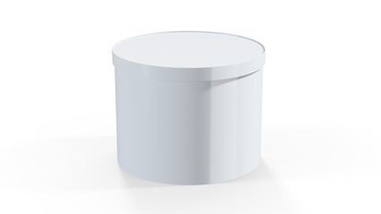 Large brown cardboard textured box packaging Mockup for smart tv set, 3d rendering