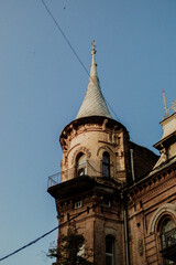 Fototapeta premium beautiful streets and architecture of the city of Kyiv, pre-war Kiev, beloved Kyiv, the capital of Ukraine, the city's attractions