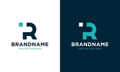 RI Letter Logo Design with Creative Trendy Modern Typography.