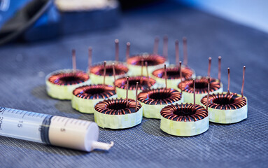 Manufacture of electromagnetic coils for computer devices