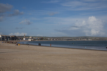 Views of Weymouth Beach in Dorset in the UK