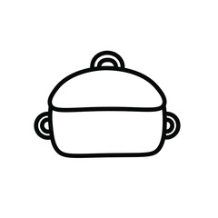 pot logotype tableware logo pot icon web design or company isolated vector illustration Eps
