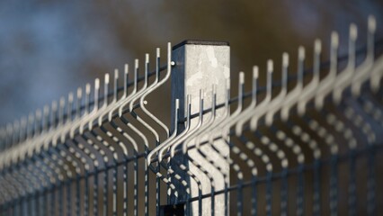 Wire galvanized fence fence detail