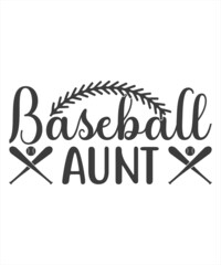 Baseball Aunt svg t shirt design