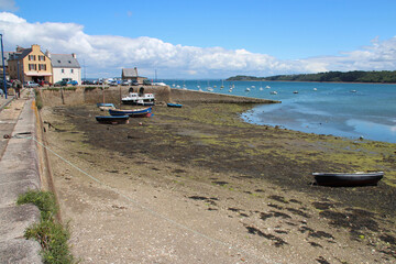 atlantic littoral in le fret in brittany (france)