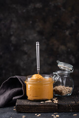 Sunflower butter or sunbutter. Hypoallergenic spread