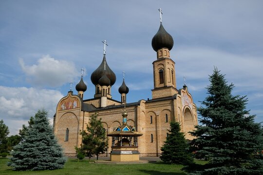 Brick orthodox church in Bielsk Podlaski, Podlasie, Poland
