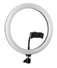 selfie ring lamp, isolated on white background