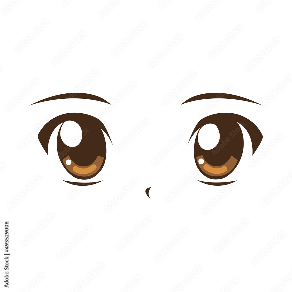 Canvas Prints anime eyes icon