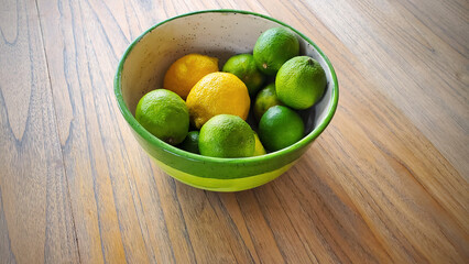 Bowl of Limes and Lemons