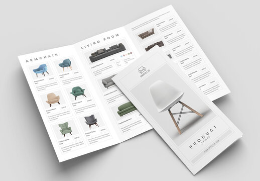 Product Trifold Brochure Layout