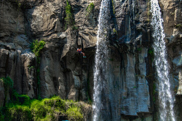 Rappel en Catarata los Amates