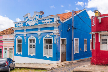 Partial view Typical house in Olinda