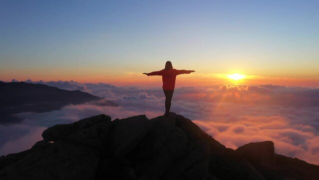 Sunset From The Mountain Top
