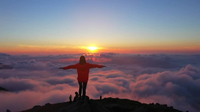 Sunset From The Mountain Top