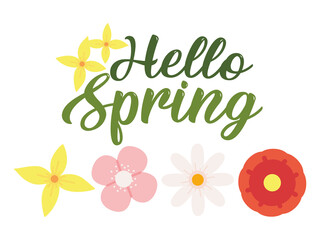 Obraz premium hello spring season