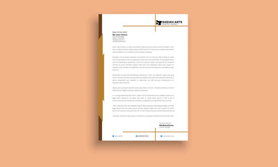 Letterhead pad design vector template
