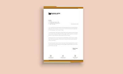 Letterhead Pad Design template