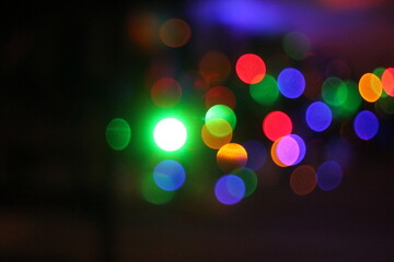 abstract christmas lights