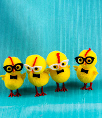 Colourful easter eggs, candies and baskets on display. Calgary, Alberta, Canada