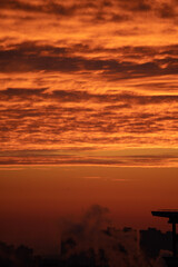 sunset over the sea