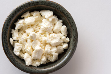 Feta Cheese in a Bowl
