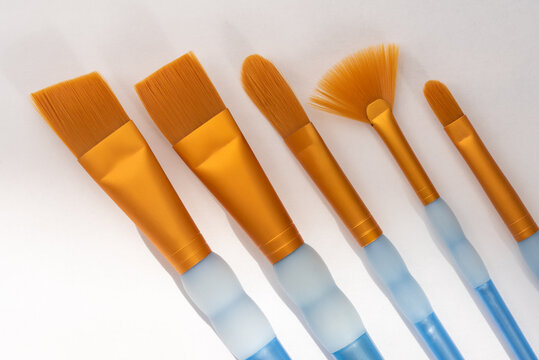 Clean New Artist's Paint Brushes