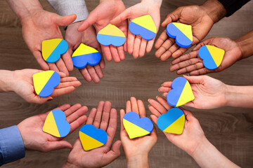 People's Hand Making Circle With Heart Shape